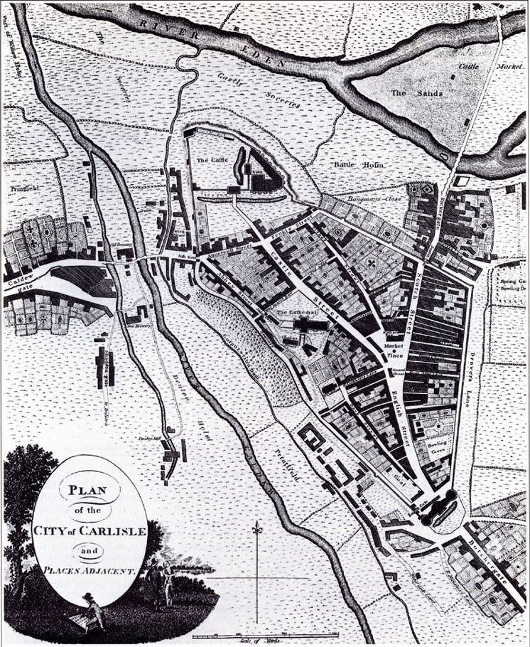 Old Maps Of Carlisle Maps Of Carlisle From 17Th To 20Th Century